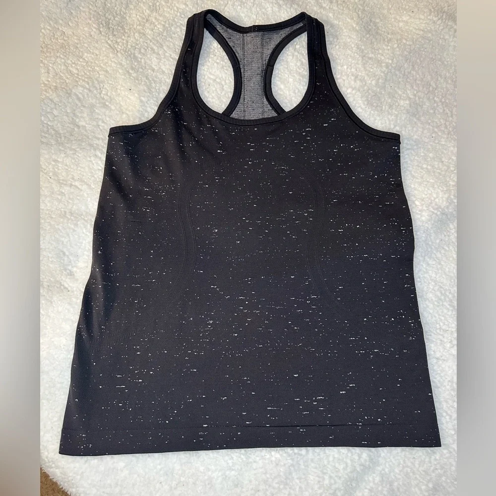 lululemon athletica Black Speckled Tank Top